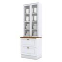 Ver imagem 1 de Cristaleira Nova York Branco Hp com Tampo Naturale - Henn