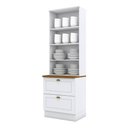 Ver imagem 3 de Cristaleira Nova York Branco Hp com Tampo Naturale - Henn