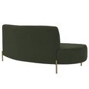 Ver mais imagens de Sofá Orgânico 02 Lugares 150cm Argos Pés Ouro Fosco Linho Verde Musgo - Nexta Casa