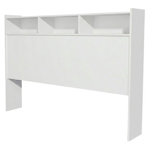 Cabeceira Casal 3 Nichos Mdf 145 Cm Melissa Branco Decmade