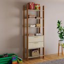 Ver imagem 5 de Closet Moderno 2 Gavetas 8 Prateleiras Dalla Costa