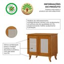 Ver imagem 4 de Cantinho do Café com 2 Portas em Madeira Maciça e Tela Indiana Castanho