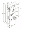 Fechadura Pado Sara Rq2 502 - 55 Externa Roseta Quadrada Cobre Escovado - 2