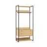 Guarda-roupa Closet Industrial Olivar com Cabideiro 2 Gavetas 89cm - Pinus - 1
