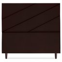 Ver imagem 5 de Cabeceira Queen 160 Cm com Frame Cristal Suede Marrom Artte Marrom