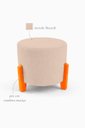 Ver imagem 2 de Kit com 2 Puff'S Confortável e Minimalista Thor Bouclé