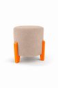 Ver imagem 4 de Kit com 2 Puff'S Confortável e Minimalista Thor Bouclé