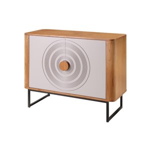Buffet Winner - Madeira Maciça com Gavetas em Mdf Frisado e 2 Portas - Távoli Decor