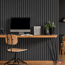 Ver imagem 1 de Papel de Parede Lavável Madeira Ripado Cinza Autocolante