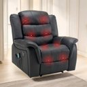 Ver imagem 1 de Poltrona do Papai de Massagem Relaxante Elétrica Ocean Corino Premium Preto