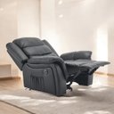 Ver imagem 3 de Poltrona do Papai de Massagem Relaxante Elétrica Ocean Corino Premium Preto