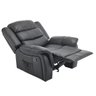 Poltrona do Papai de Massagem Relaxante Elétrica Ocean Corino Premium Preto - 10