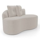 Ver imagem 7 de Kit 02 Sofás Orgânicos Living Bob 145cm 02 Lugares com 02 Almofadas Bouclê Bege - Desk Design