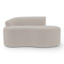Ver mais imagens de Kit 02 Sofás Orgânicos Living Bob 145cm 02 Lugares com 02 Almofadas Bouclê Bege - Desk Design