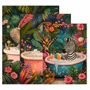 Ver imagem 3 de Kit 3 Quadro Decorativo Animais Banheiro Lavabo Toilette Moderno 40x28cm