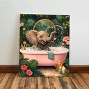 Ver imagem 4 de Kit 3 Quadro Decorativo Animais Banheiro Lavabo Toilette Moderno 40x28cm