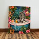 Ver imagem 6 de Kit 3 Quadro Decorativo Animais Banheiro Lavabo Toilette Moderno 40x28cm