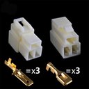 Ver imagem 2 de Kit Terminal Conector 3 Vias Technoise Com Trava 10 Jogos CONCEPTKITS Branco