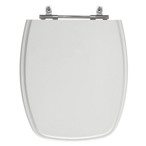 Assento Laqueado Stylus Cinza Claro Tampa para Vaso Celite