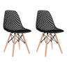 CONJUNTO COM 2 CADEIRAS EAMES MAGLIA PP PRETO - 1