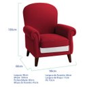 Ver imagem 2 de Poltrona Natalina Papai Noel Jingle Bells Suede