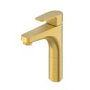 Ver imagem 1 de Misturador Monocomando para Lavatório Mesa Bica Média Led Dourado Escovado - Perflex