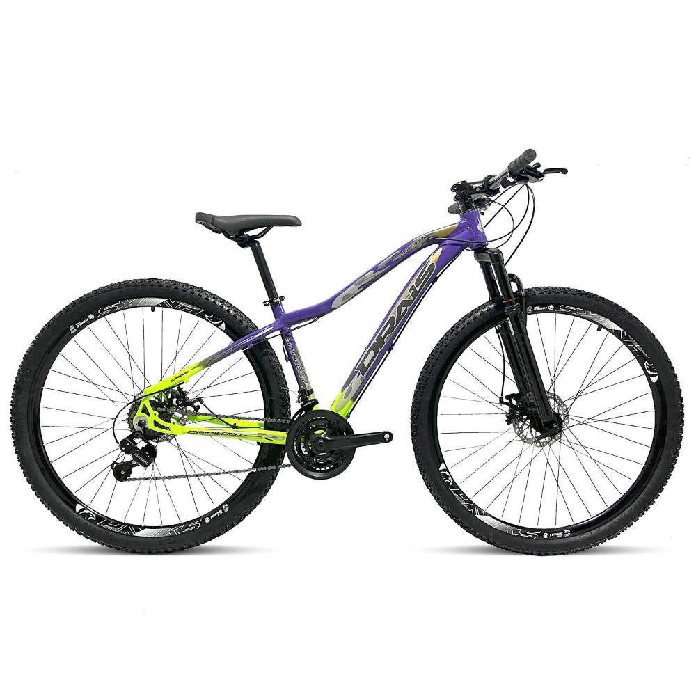 Bicicleta 29 Shimano 21 marchas Drais Chillout Freio disco - violeta+verde - 19 - 1