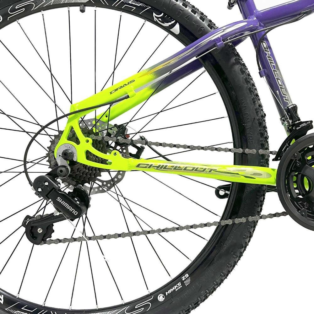 Bicicleta 29 Shimano 21 marchas Drais Chillout Freio disco - violeta+verde - 19 - 4