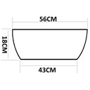 Ver imagem 3 de Kit 3 Vasos Planta 55x20 Bacia Cuia Polietileno BGPLASTICOS V1455 AZUL ARARA 009