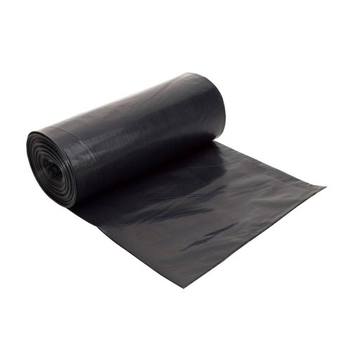 Saco de Lixo Plástico Preto 50 Litros Rolo com 15 unidades - Tote, Tamanho: 50 Litros