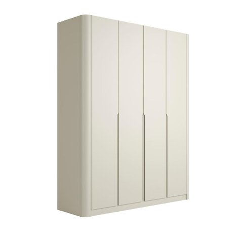 Guarda Roupa Casal 190cm com 4 Portas de Abrir 100% Mdf Cor:luna