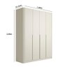 Guarda Roupa Casal 190cm com 4 Portas de Abrir 100% Mdf Cor:luna - 2