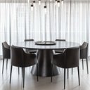 Ver imagem 3 de Mesa de Jantar Cone Redonda 80 Cm Ebano