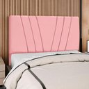Ver imagem 2 de Cabeceira Casal 140 Cm com Frame Belgica Suede Rosa Artte