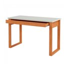 Ver imagem 6 de Mesa de Escritório Retangular F24WJ Industrial 1 Gaveta MDF 118cm Off White Dalla Costa Móveis