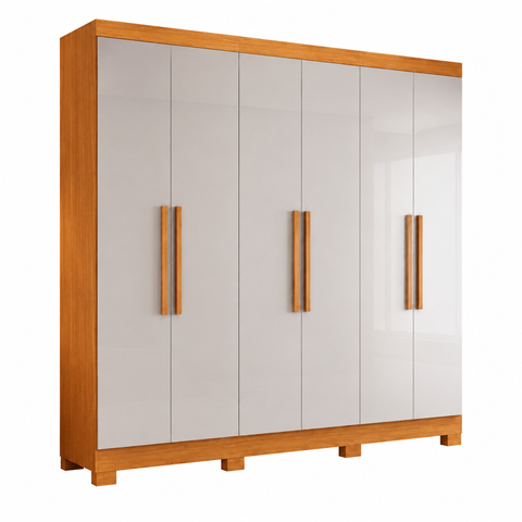 Guarda Roupa Casal 6 Portas 2 Gavetas Sergipe Bianchi