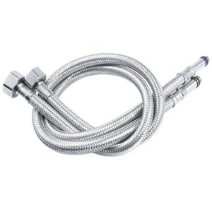 Engate Flexível Misturador Mangueira Aço Inox 80cm Par Ac14 Doan