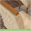 Ver imagem 3 de Conjunto Sala De Jantar Mesa 120cm 4 Cadeiras Juanita Casa 812 Nature Off White E Linho