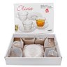 Jogo de Xícaras de Chá com Pires de Vidro Transparente Olivia 210ml - 6 Peças - 2