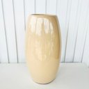 Ver imagem 4 de Vaso médio na cor bege claro liso centro de mesa moderno