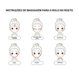Roller de Jade Skincare Facial Anti Rugas Pedra de Jade Rolo - 5