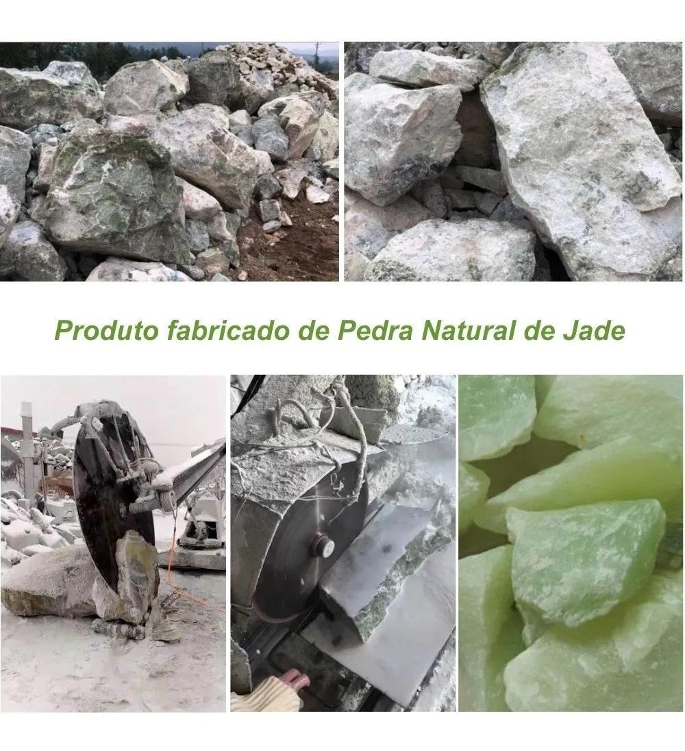 Roller de Jade Skincare Facial Anti Rugas Pedra de Jade Rolo - 4