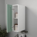 Ver imagem 4 de Armário Aéreo Planejado 1 Porta 20cm Arizona CabeCasa MadeiraOriginals Verde/Menta/Branco