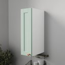 Ver imagem 1 de Armário Aéreo Planejado 1 Porta 20cm Arizona CabeCasa MadeiraOriginals Verde/Menta/Branco