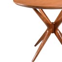 Ver imagem 4 de Mesa de Jantar Redonda 150cm Salvy Madeira Liptus Castanho Claro - Sallar Home