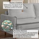 Ver imagem 5 de Sofá Living 3 Lugares com Pés em Madeira Maciça 210cm Sololá Yescasa
