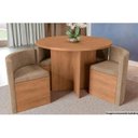 Ver imagem 4 de Kit 4 Cadeiras Sala Jantar 4CAD800 4 Un Freijó/Suede Bege Geométrico - Kappesberg