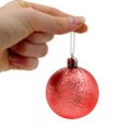 Ver imagem 3 de Kit 48 Bolas Enfeite Natalino Árvore Natal 60mm Vermelho
