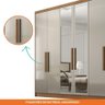 Guarda-roupa Casal 100% Mdf 6 Portas com Espelho 6 Gavetas Línea Novo Horizonte Cumaru/fendi - 5