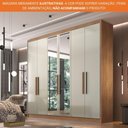 Ver imagem 7 de Guarda-roupa Casal 100% Mdf 6 Portas com Espelho 6 Gavetas Línea Novo Horizonte Cumaru/fendi